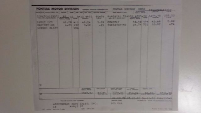 1970 White Pontiac Trans Am Coupe