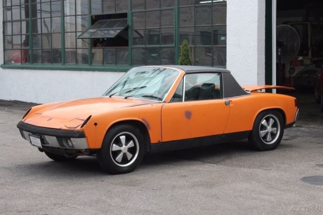 1970 Orange Porsche 914 Coupe