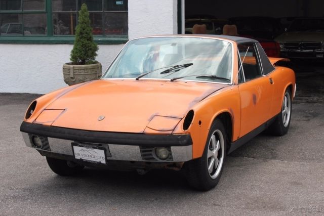 1970 Orange Porsche 914 Coupe