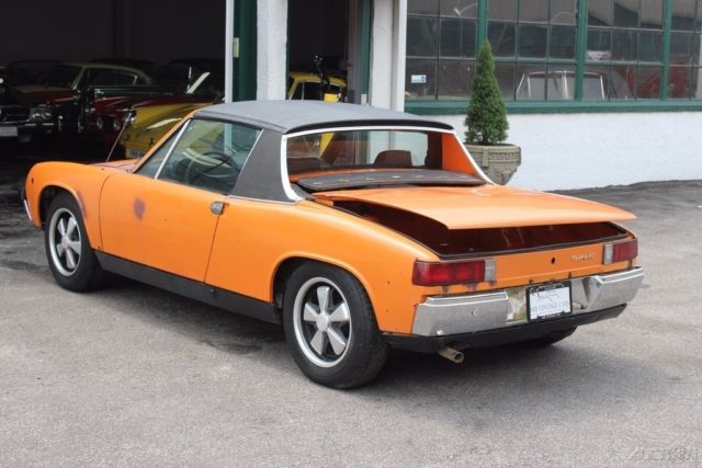 1970 Orange Porsche 914 Coupe