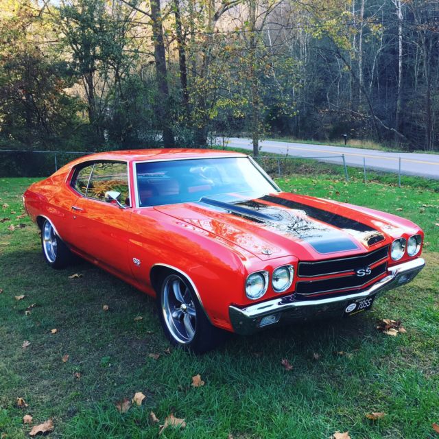 1970 Red Chevrolet Chevelle Coupe