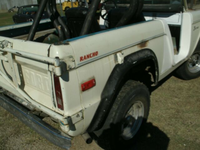 1970 White Ford Bronco Convertible