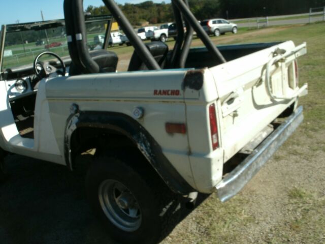 1970 White Ford Bronco Convertible