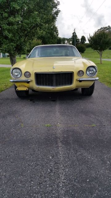 1970 Yellow Chevrolet Camaro Coupe