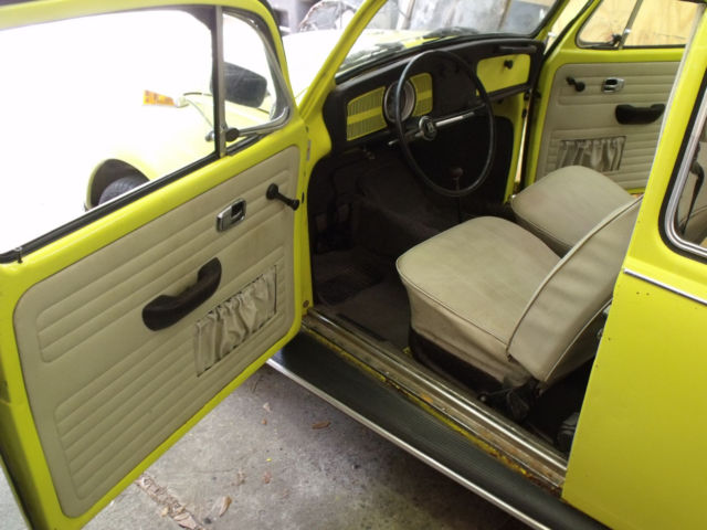 1970 Saturn Yellow Volkswagen Beetle - Classic
