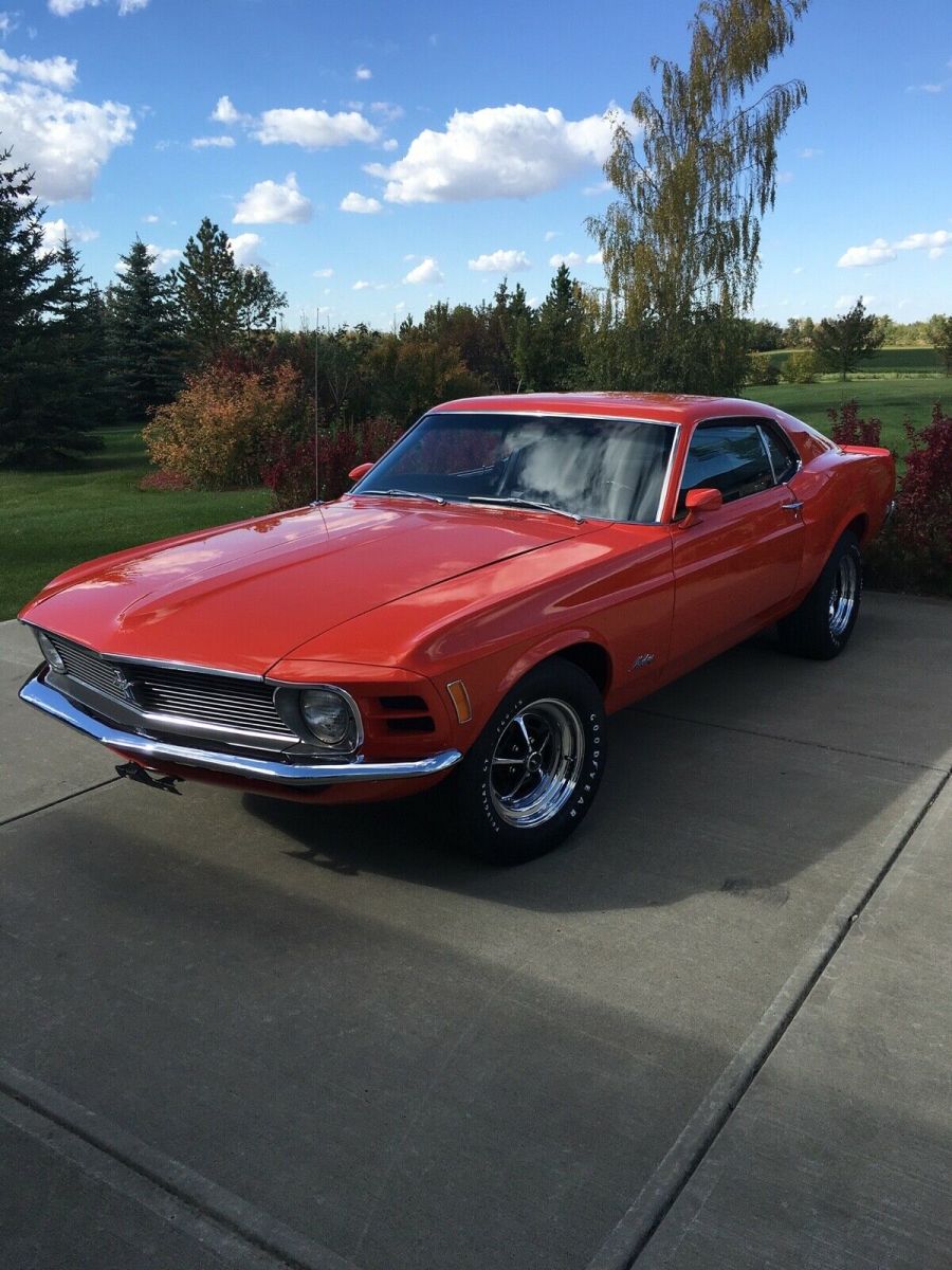 1970 Orange Ford Mustang Fastback