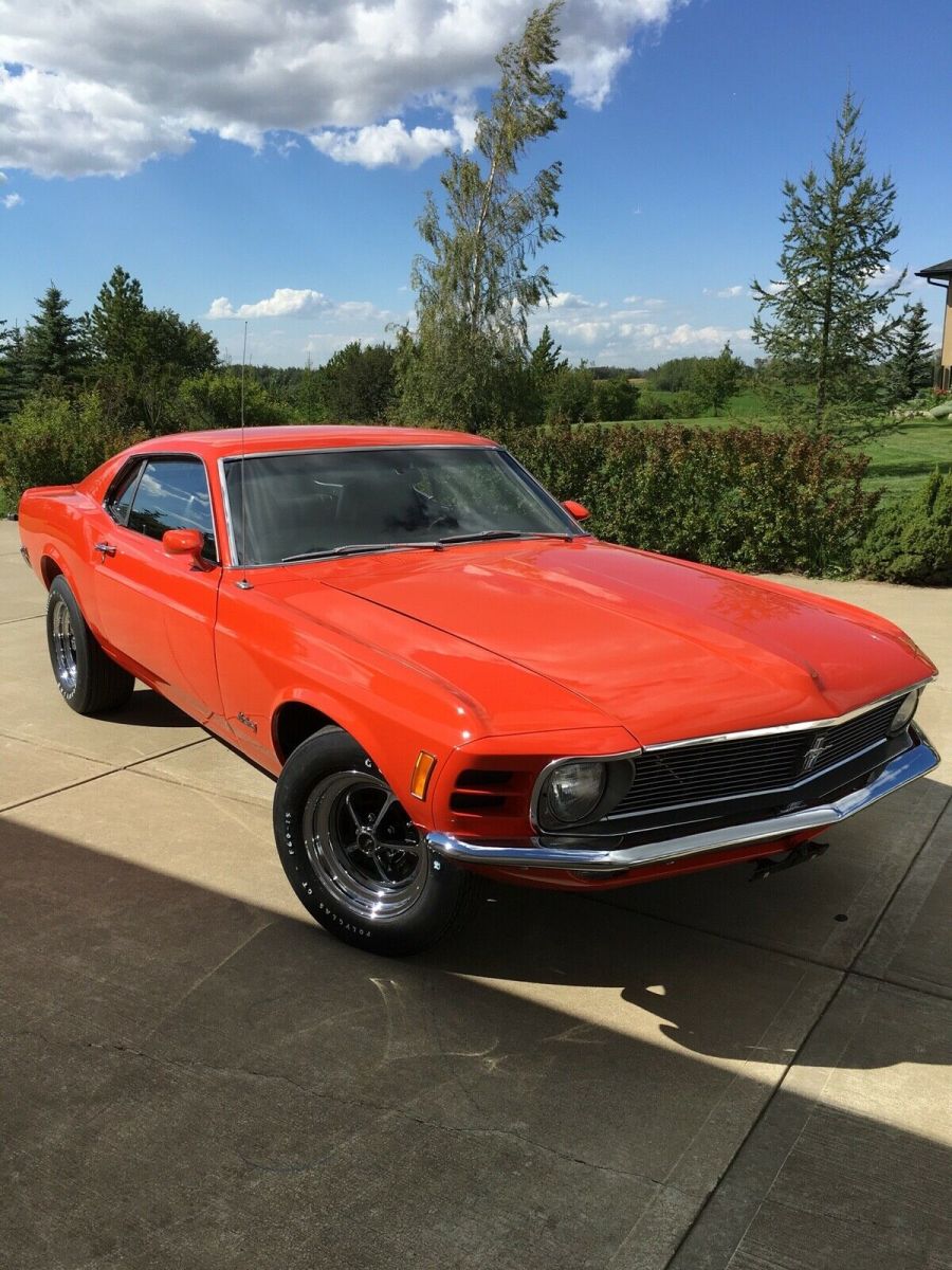 1970 Orange Ford Mustang Fastback