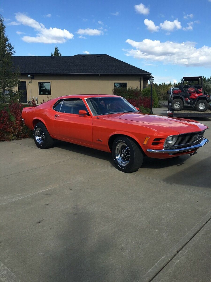 1970 Orange Ford Mustang Fastback