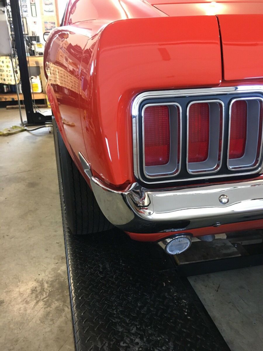 1970 Orange Ford Mustang Fastback