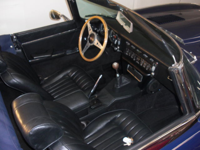 1970 Blue Jaguar E-Type Convertible