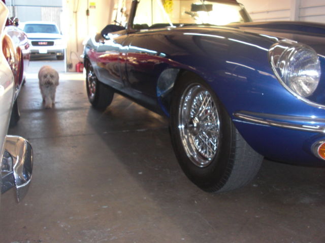 1970 Blue Jaguar E-Type Convertible