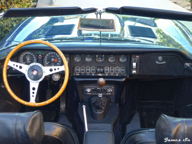 1970 Blue Jaguar E-Type Convertible