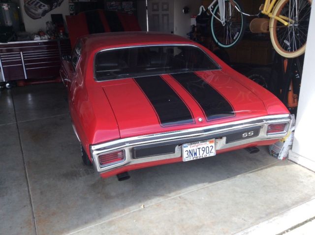1970 Red Chevrolet Chevelle Coupe