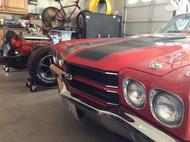 1970 Red Chevrolet Chevelle Coupe