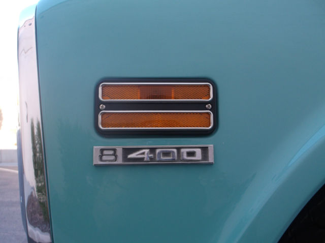 1970 teal/white Chevrolet Suburban