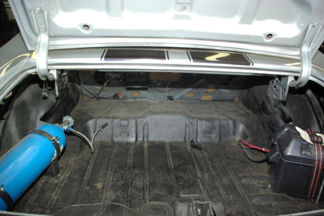 1970 Silver with Black Hood Panels Chevrolet Chevelle Sedan