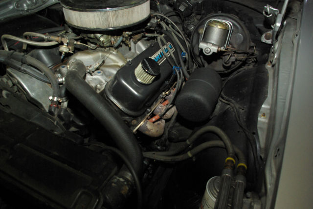 1970 Silver with Black Hood Panels Chevrolet Chevelle Sedan