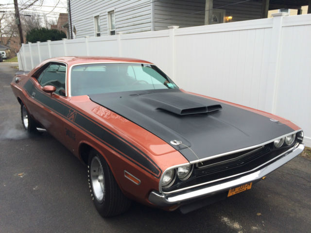 1970 Burnt Orange Dodge Challenger 2dr hardtop