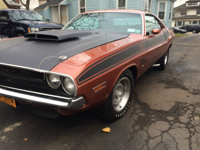 1970 Burnt Orange Dodge Challenger 2dr hardtop