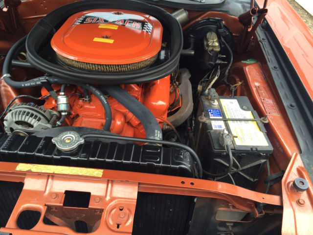 1970 Burnt Orange Dodge Challenger 2dr hardtop