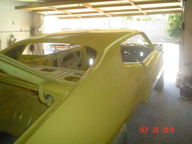 1970 Blue Ford Torino fast back