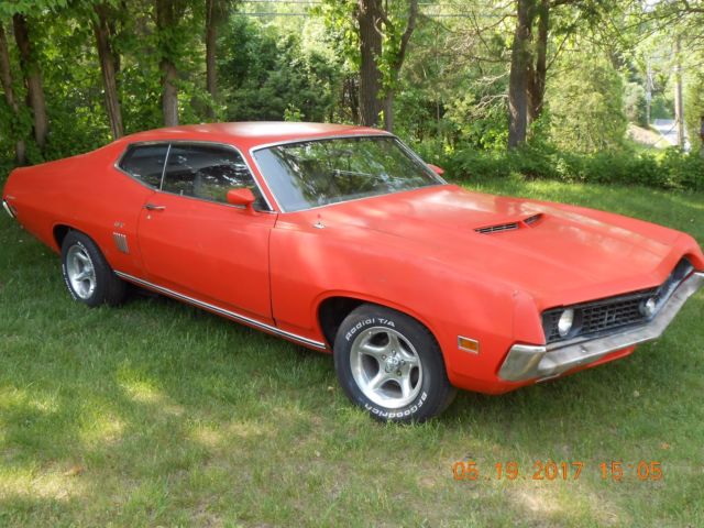 1970 Orange Ford Torino Fastback