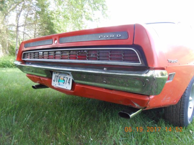 1970 Orange Ford Torino Fastback