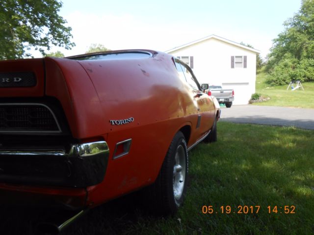 1970 Orange Ford Torino Fastback