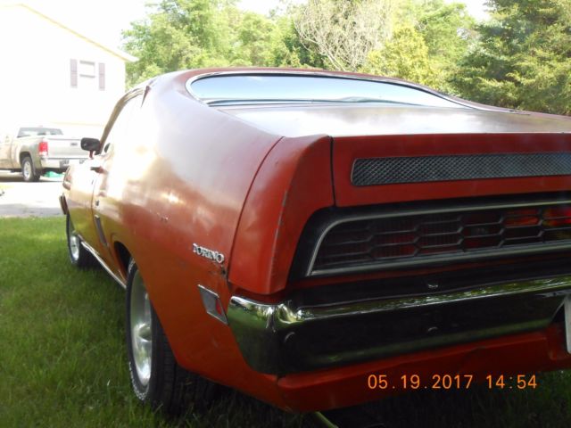 1970 Orange Ford Torino Fastback