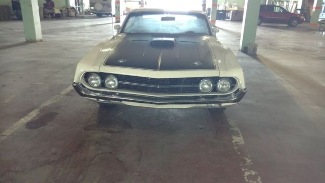 1970 White Ford Torino 2 Door