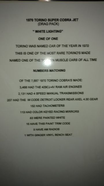 1970 White Ford Torino 2 Door