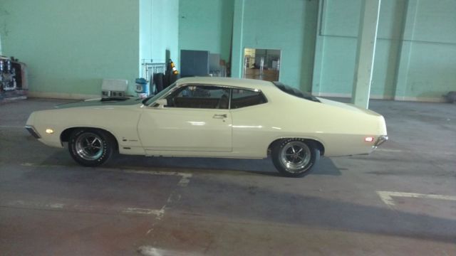 1970 White Ford Torino 2 Door