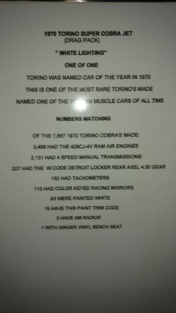 1970 White Ford Torino 2 Door