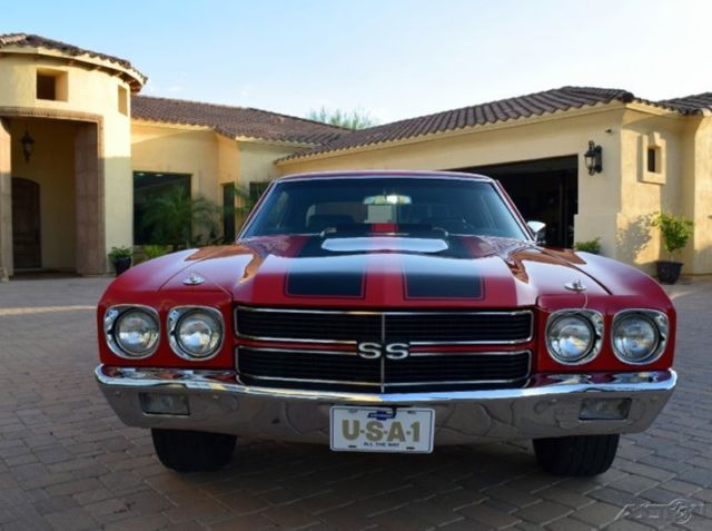 1970 Red Chevrolet Chevelle Coupe
