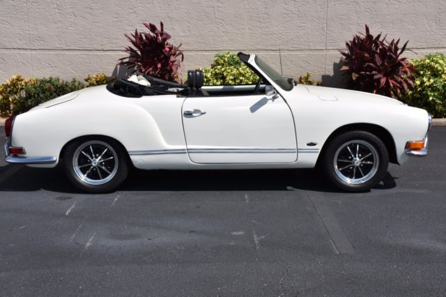 1970 White Volkswagen Karmann Ghia Convertible