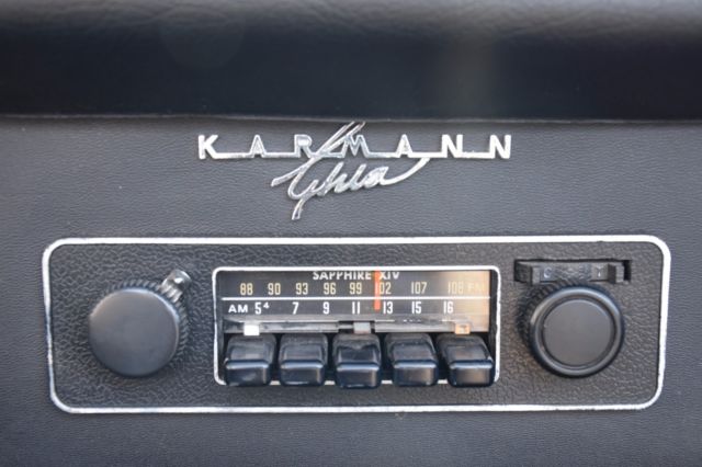 1970 White Volkswagen Karmann Ghia Convertible