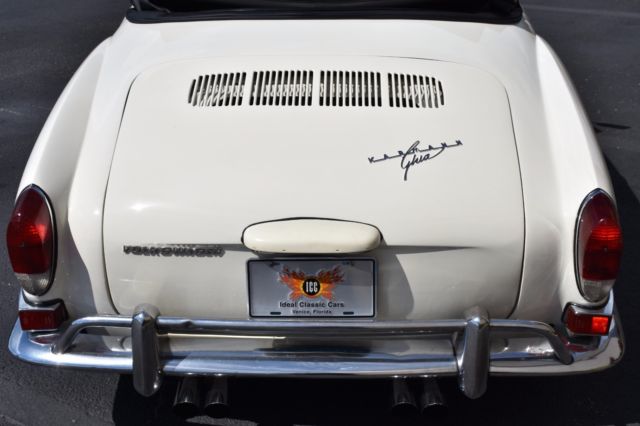 1970 White Volkswagen Karmann Ghia Convertible