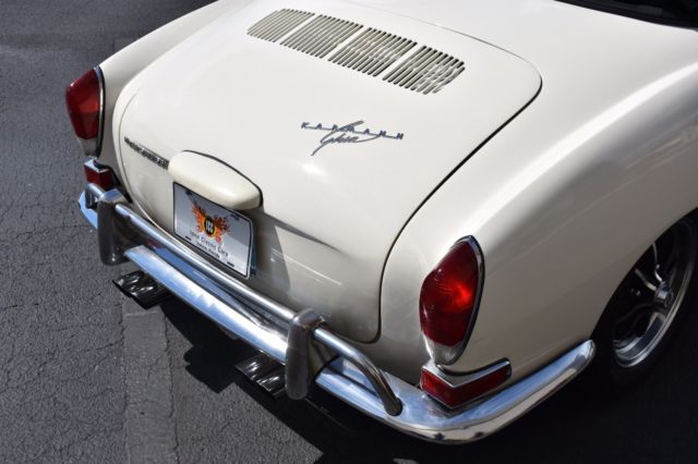 1970 White Volkswagen Karmann Ghia Convertible