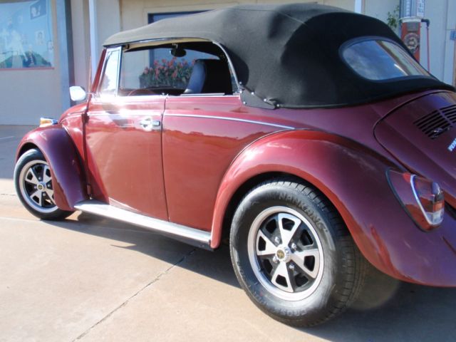 1970 Burgundy Volkswagen Beetle - Classic Convertible