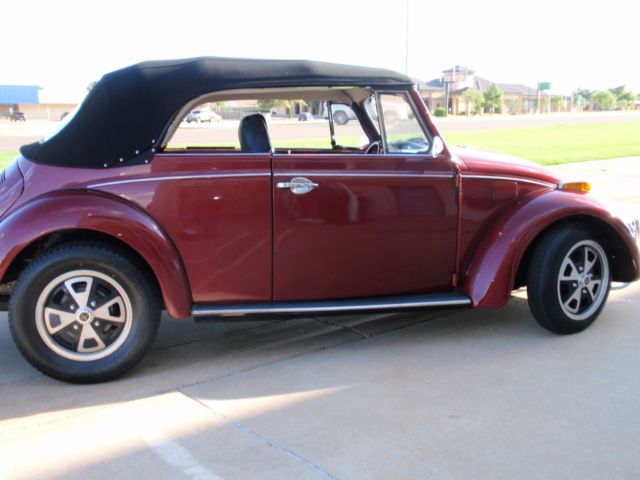 1970 Burgundy Volkswagen Beetle - Classic Convertible