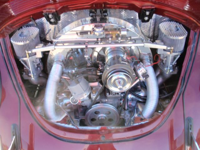 1970 Burgundy Volkswagen Beetle - Classic Convertible