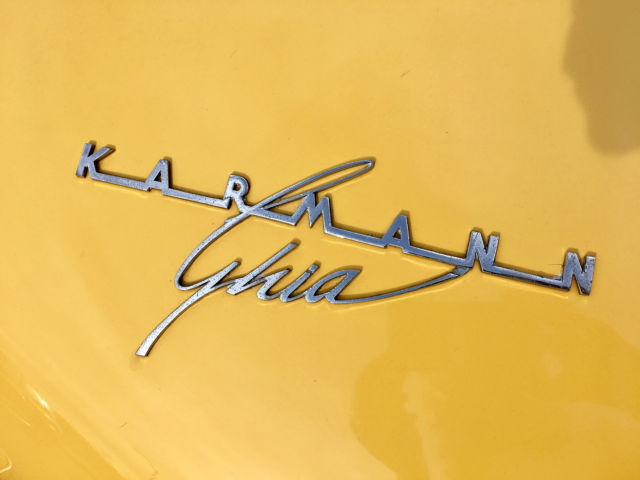 1970 YELLOW Volkswagen Karmann Ghia Coupe
