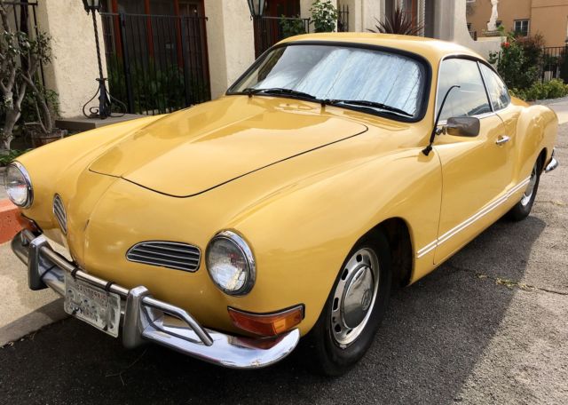 1970 YELLOW Volkswagen Karmann Ghia Coupe