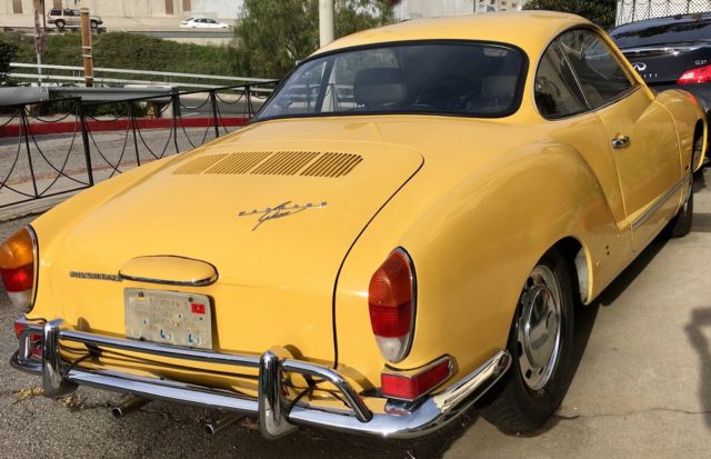 1970 YELLOW Volkswagen Karmann Ghia Coupe