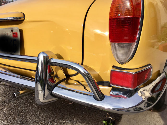 1970 YELLOW Volkswagen Karmann Ghia Coupe