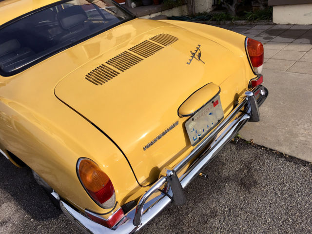 1970 YELLOW Volkswagen Karmann Ghia Coupe