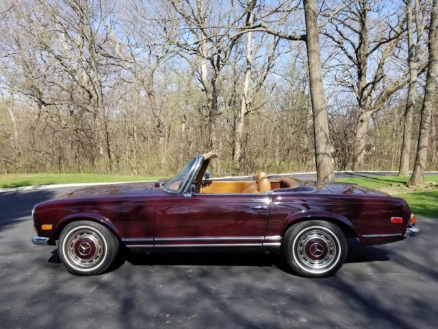 1970 MBZ 54G DARK RED Mercedes-Benz SL-Class ROADSTER