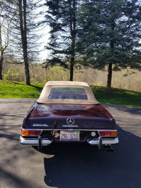 1970 MBZ 54G DARK RED Mercedes-Benz SL-Class ROADSTER