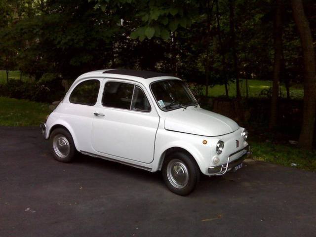 1970 White Fiat 500L Coupe