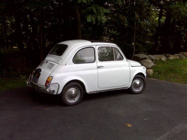 1970 White Fiat 500L Coupe